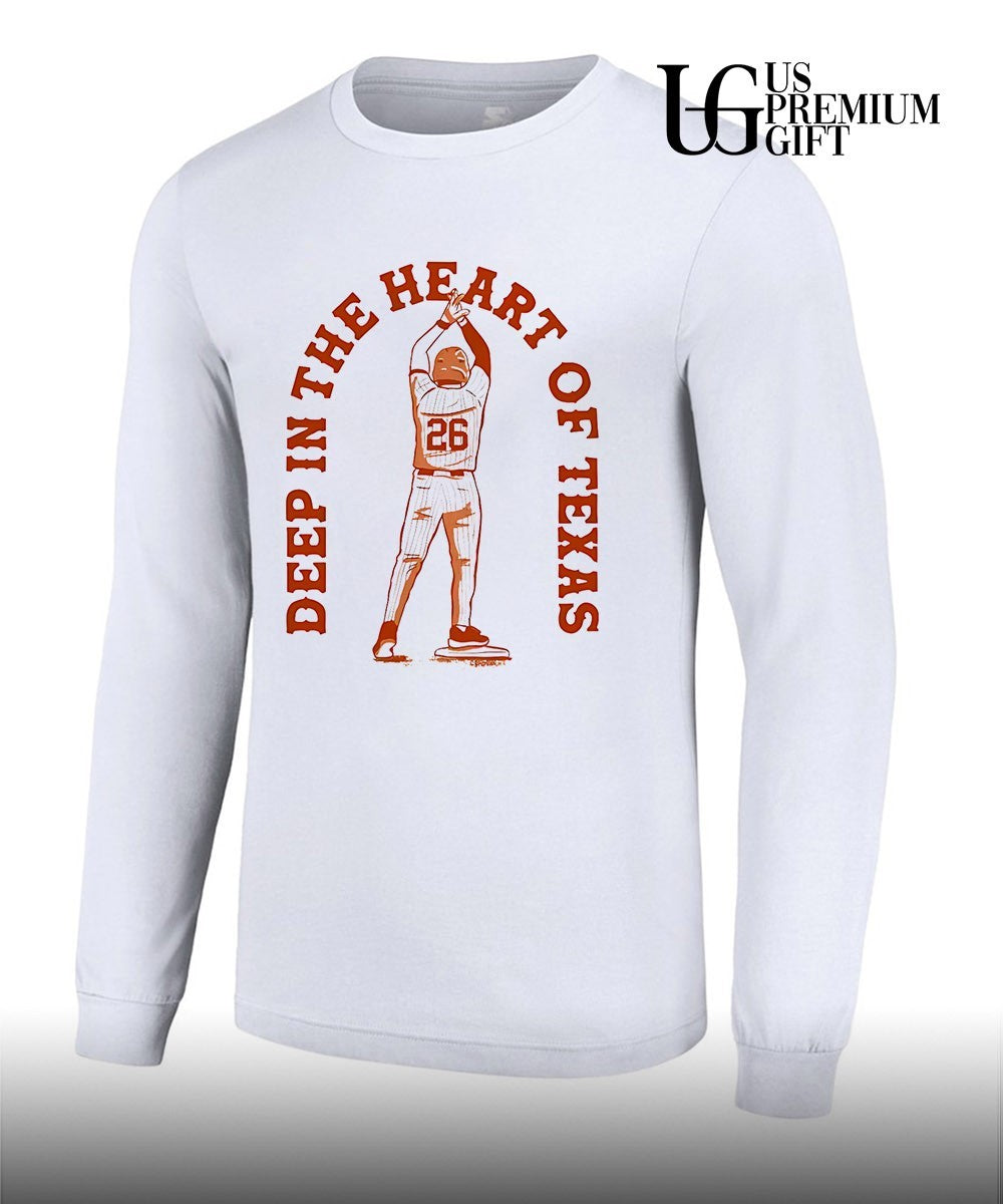 Deep in the heart of Texas baseball player shirt