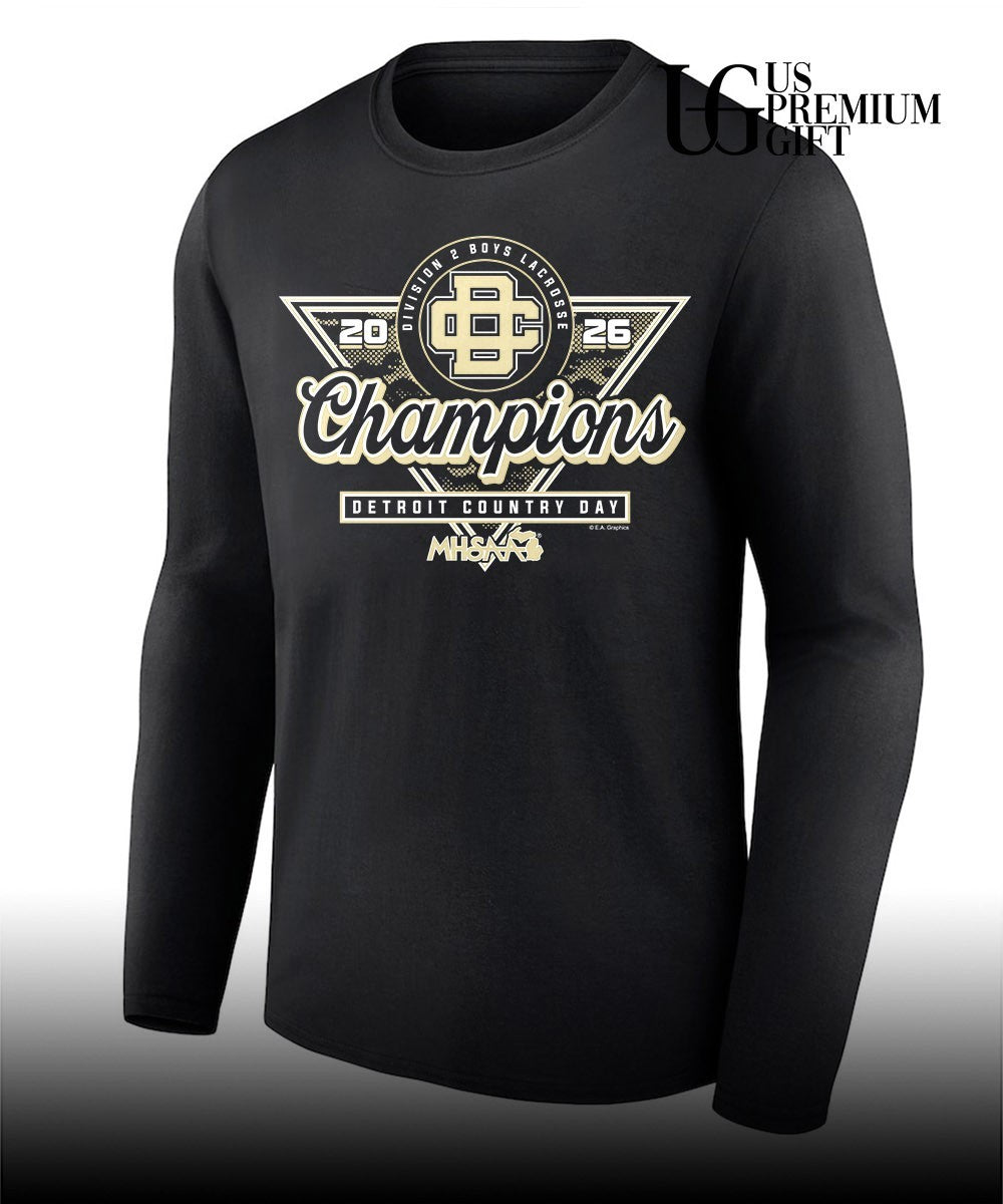 Detroit Country Day Division 2 MHSAA Boys Lacrosse Champions 2026 shirt