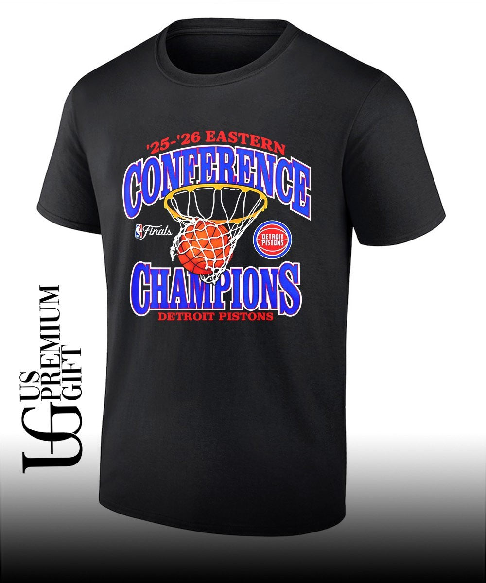 Detroit Pistons 2025-2026 Eastern Conference Champions NBA Finals logo shirt