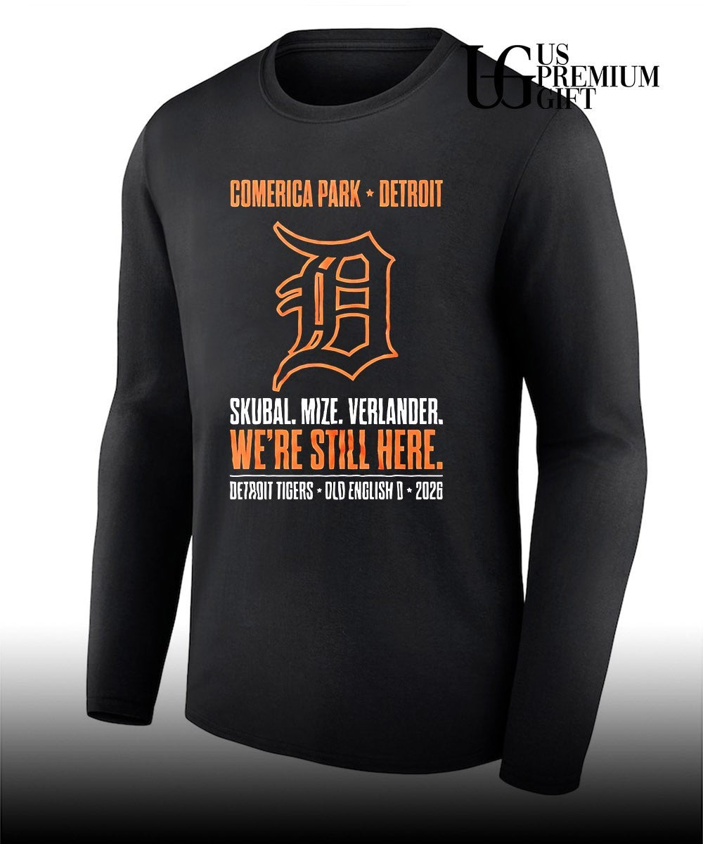 Detroit Tigers Skubal Mize Verlander Injured Still Standing 2026 shirt