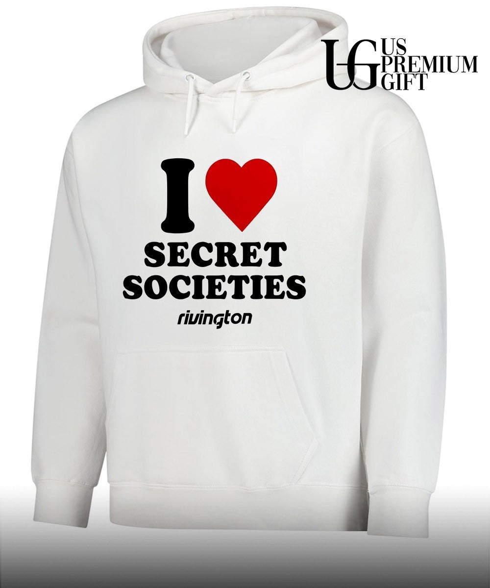 Devin Vassell wearing I heart Secret Societies shirt