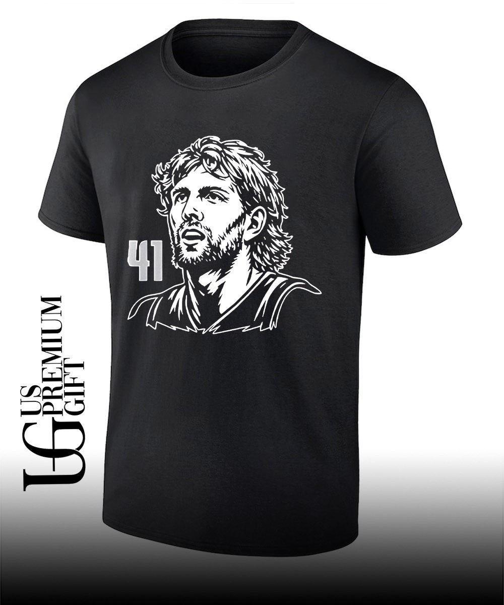 Dirk Nowitzki #41 Dallas Mavericks NBA legends T-shirt