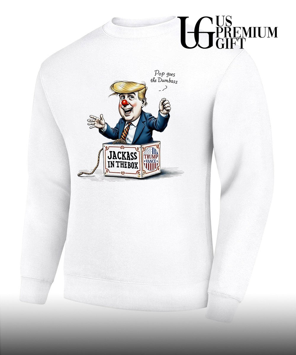 Donald Trump J.D. Vance Jackass in the Box Pop goes the Dumbass shirt