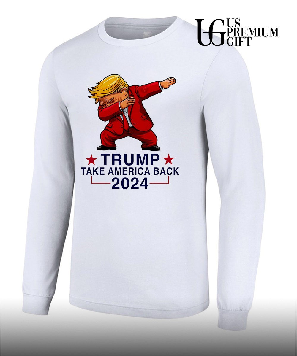 Donald Trump dabbing Take America Back 2024 shirt