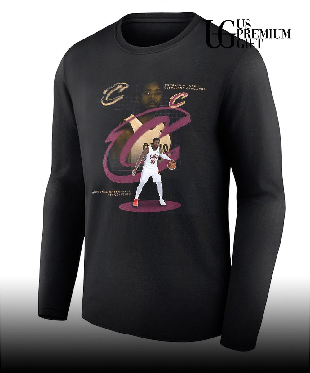 Donovan Mitchell Cleveland Cavaliers NBA 2026 Playoffs portrait shirt