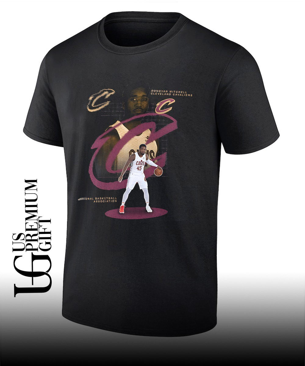 Donovan Mitchell Cleveland Cavaliers NBA 2026 Playoffs portrait shirt