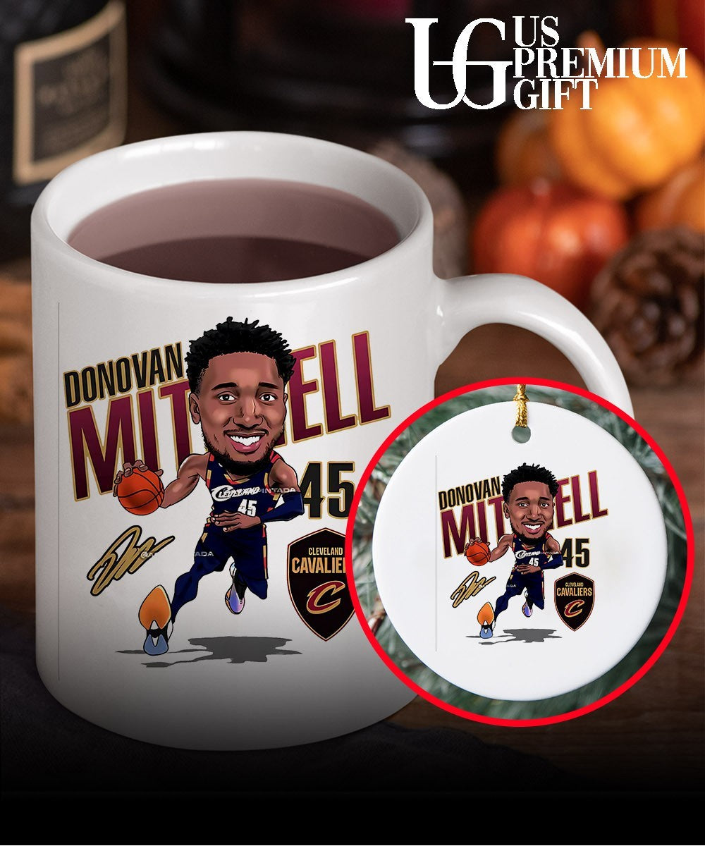 Donovan Mitchell Cleveland Cavaliers basketball 2026 NBA signature caricature shirt