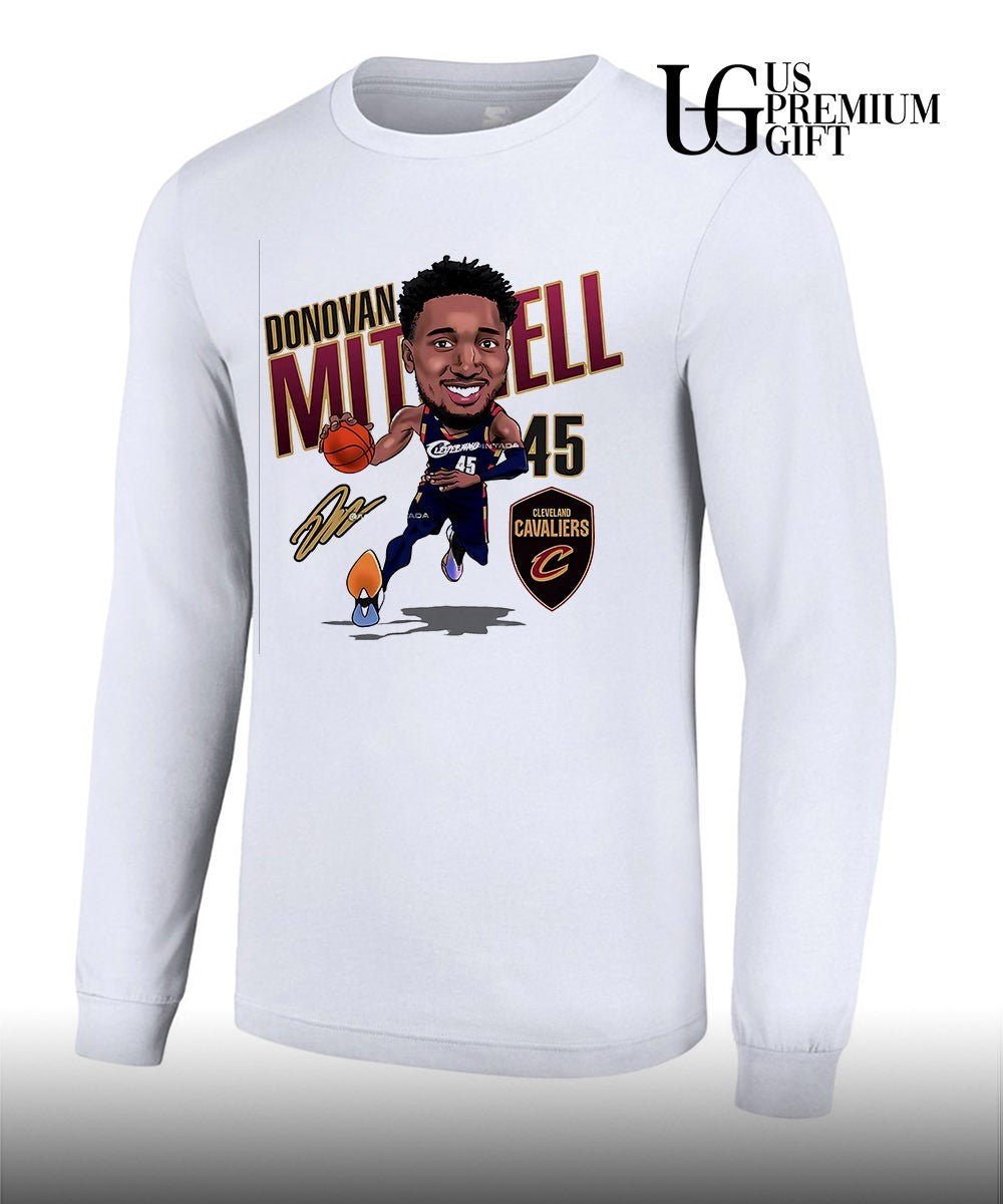 Donovan Mitchell Cleveland Cavaliers basketball 2026 NBA signature caricature shirt