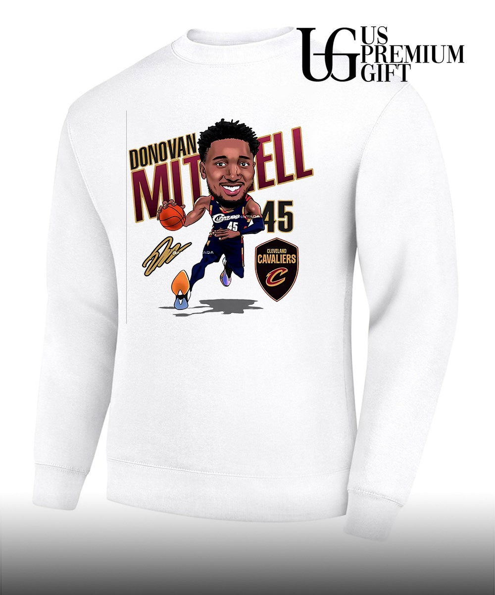 Donovan Mitchell Cleveland Cavaliers basketball 2026 NBA signature caricature shirt