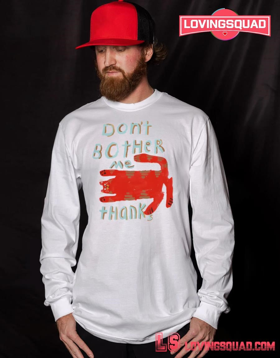 Don’t Bother Me Thanks Red Cat Shirt