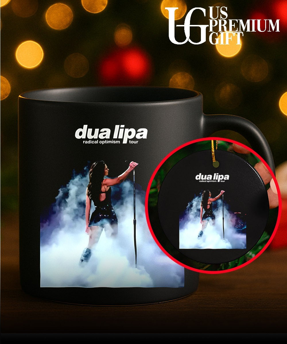 Dua Lipa Print Round Neck photo shirt