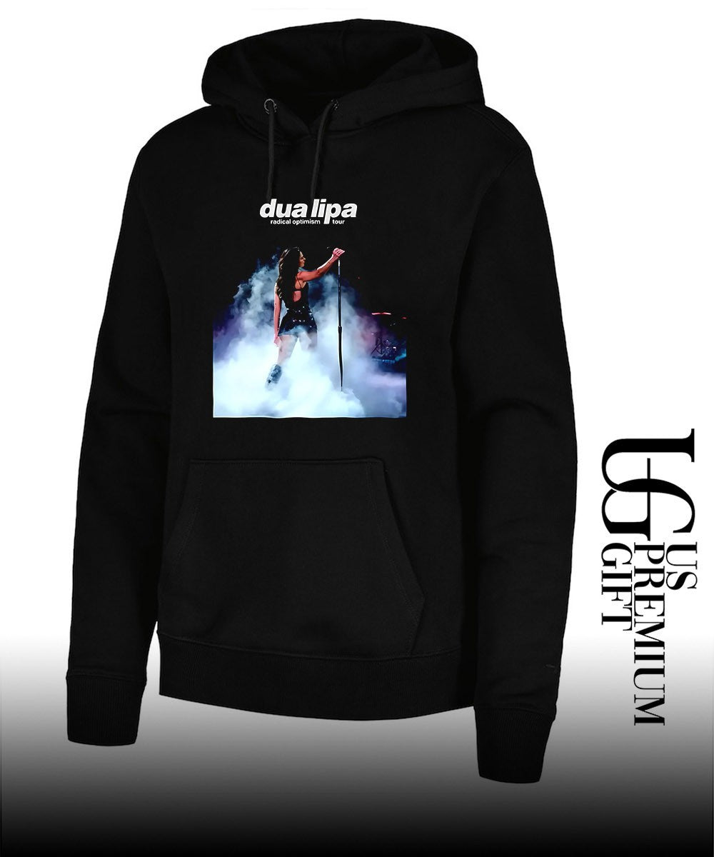 Dua Lipa Print Round Neck photo shirt