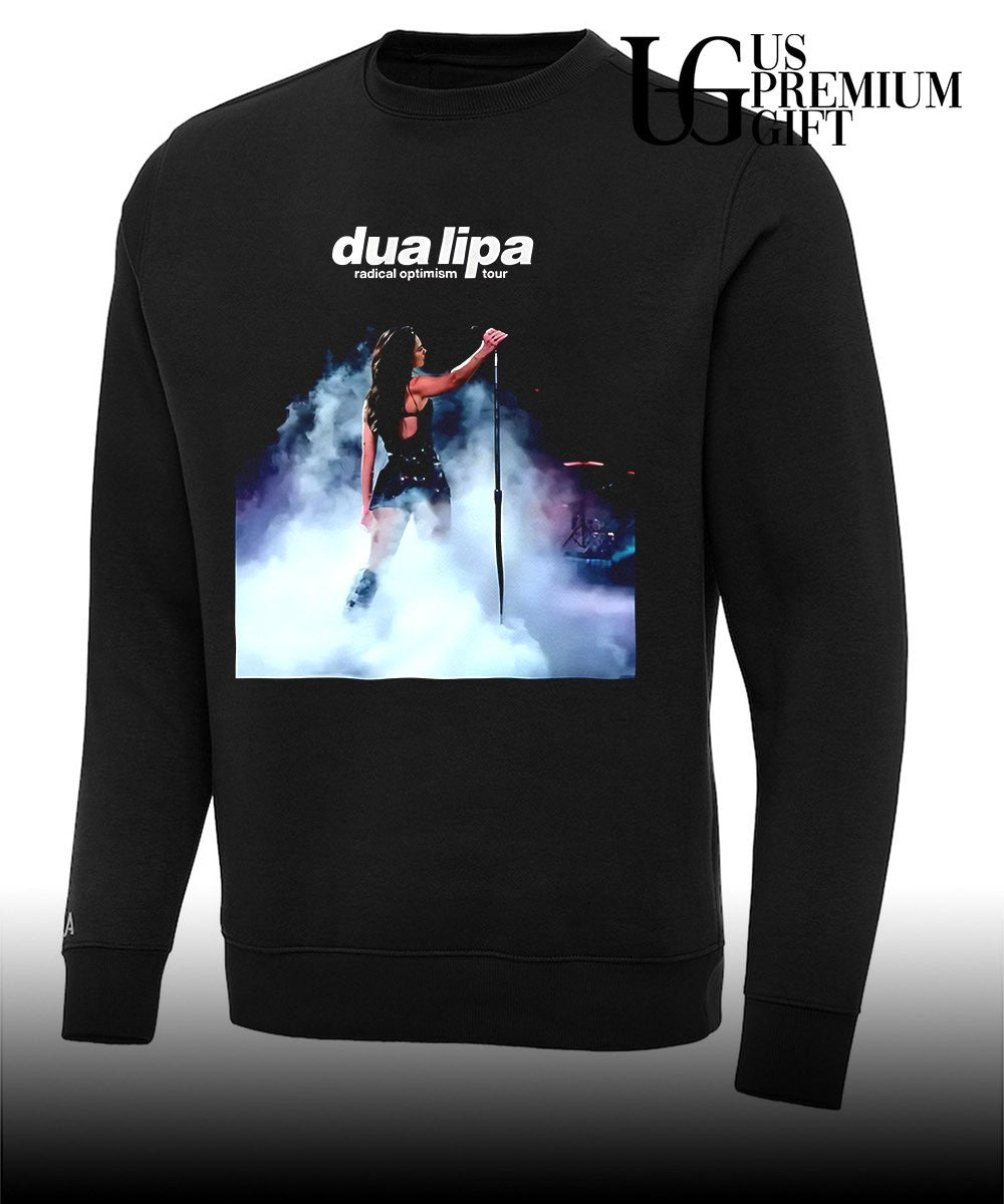 Dua Lipa Print Round Neck photo shirt