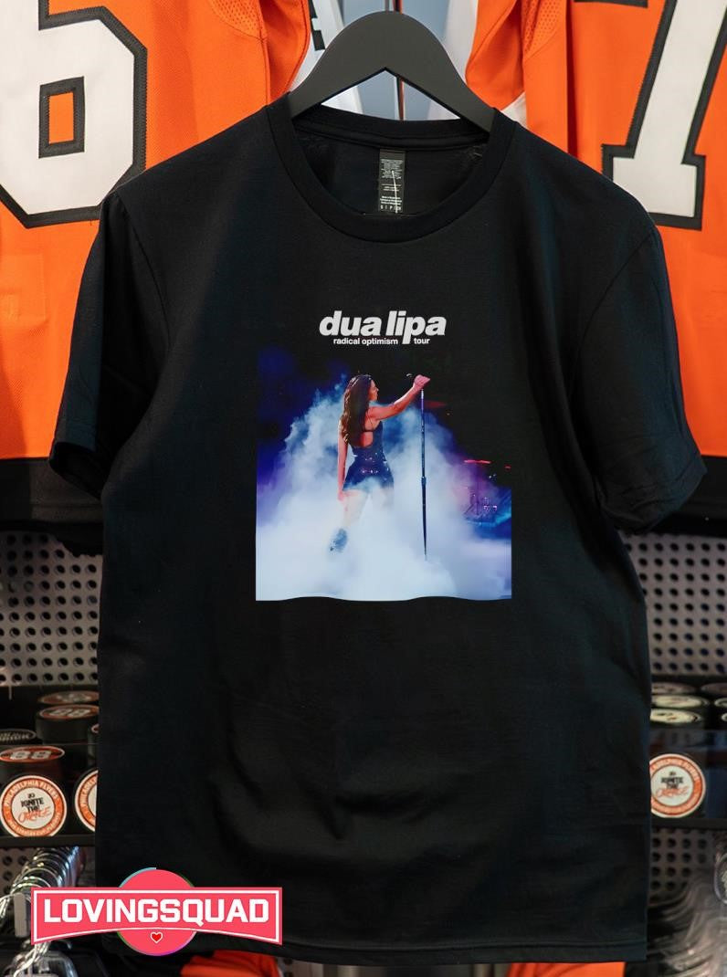 Dua Lipa Print Round Neck Shirt