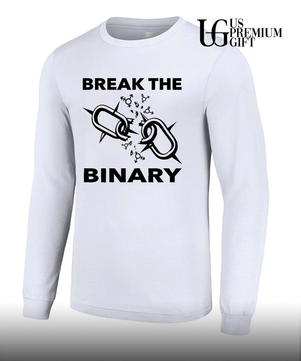Break The Binary Nonbinary Gender Identity LGBT Pride shirt