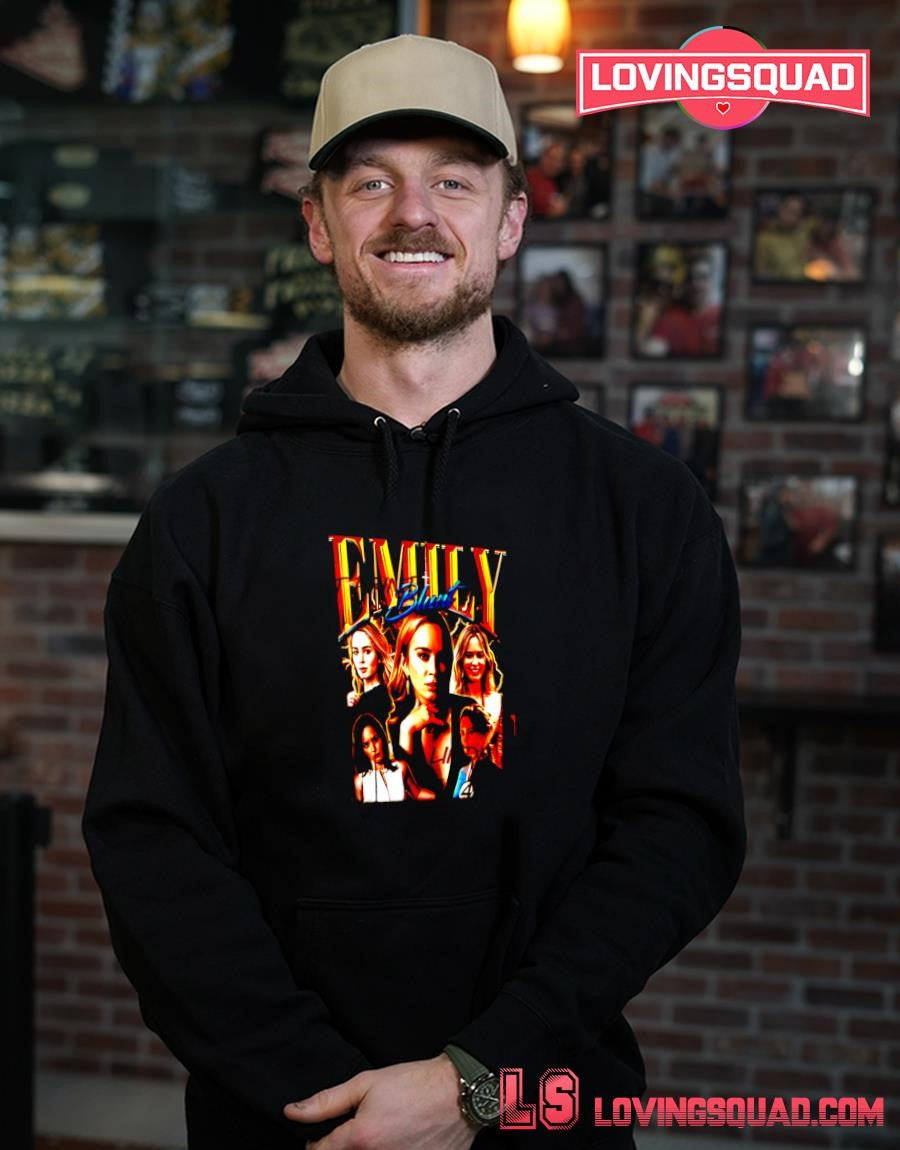 Emily Blunt graphic shirt