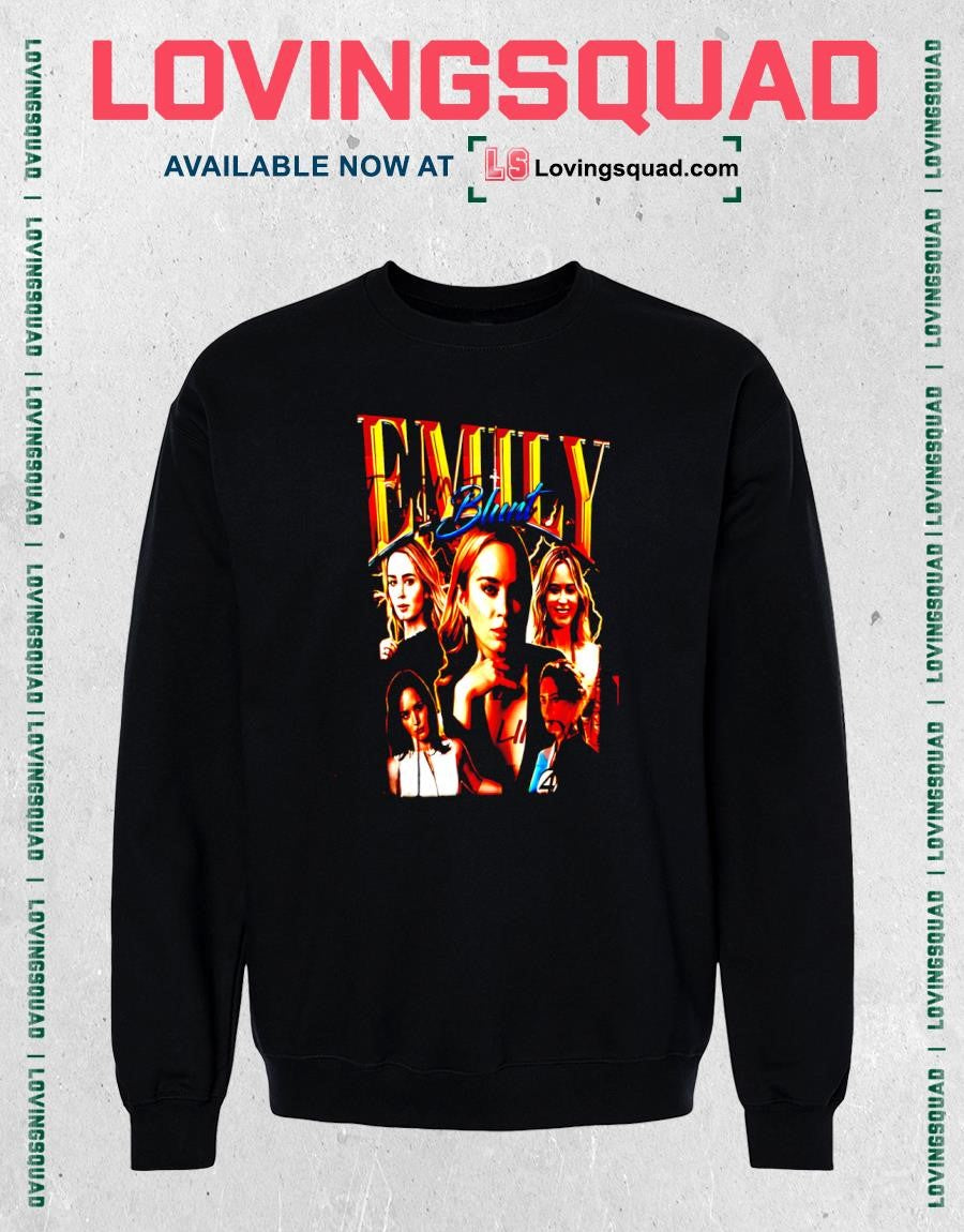 Emily Blunt graphic shirt
