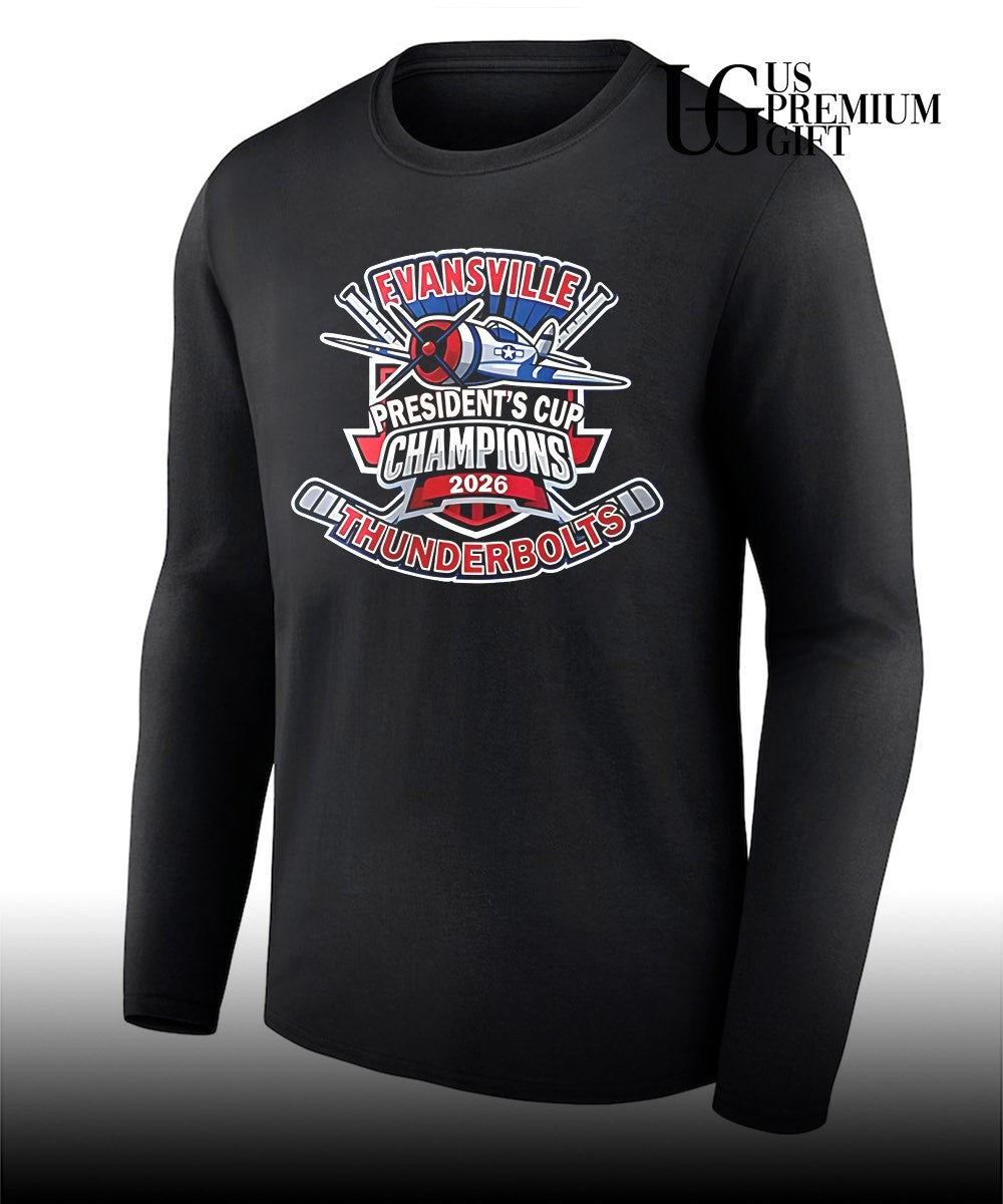 Evansville Thunderbolts Champions Southern Professional Hockey League 2026 shirt