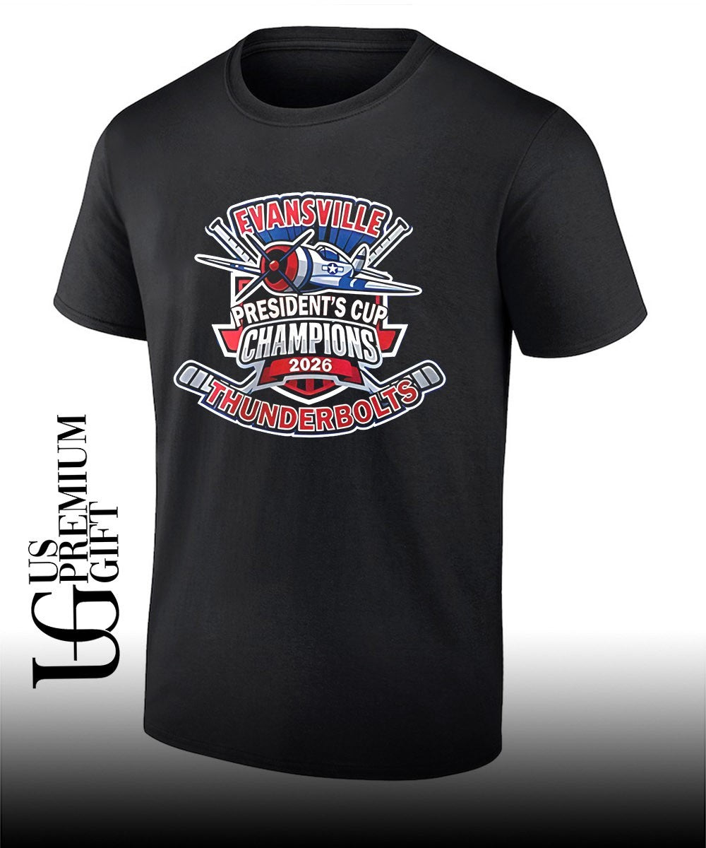 Evansville Thunderbolts Champions Southern Professional Hockey League 2026 shirt