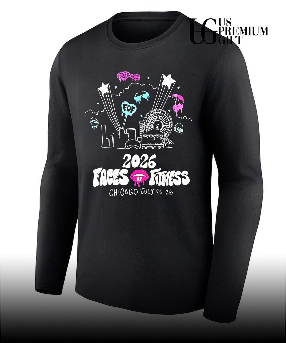 Faces of Fitness 2026 Chicago July 25-26 Event FOF logo shirt