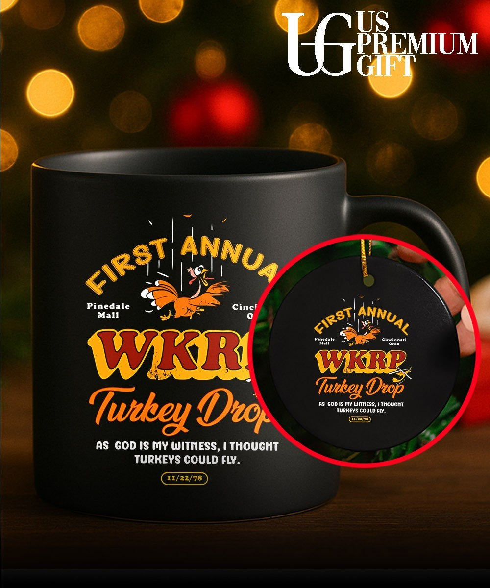 First Annual Pinedale Mall Cincinnati Ohio WKRP Turkey Drop shirt