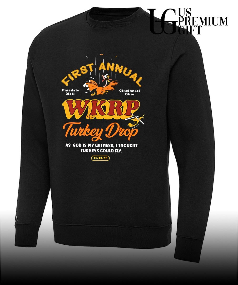First Annual Pinedale Mall Cincinnati Ohio WKRP Turkey Drop shirt