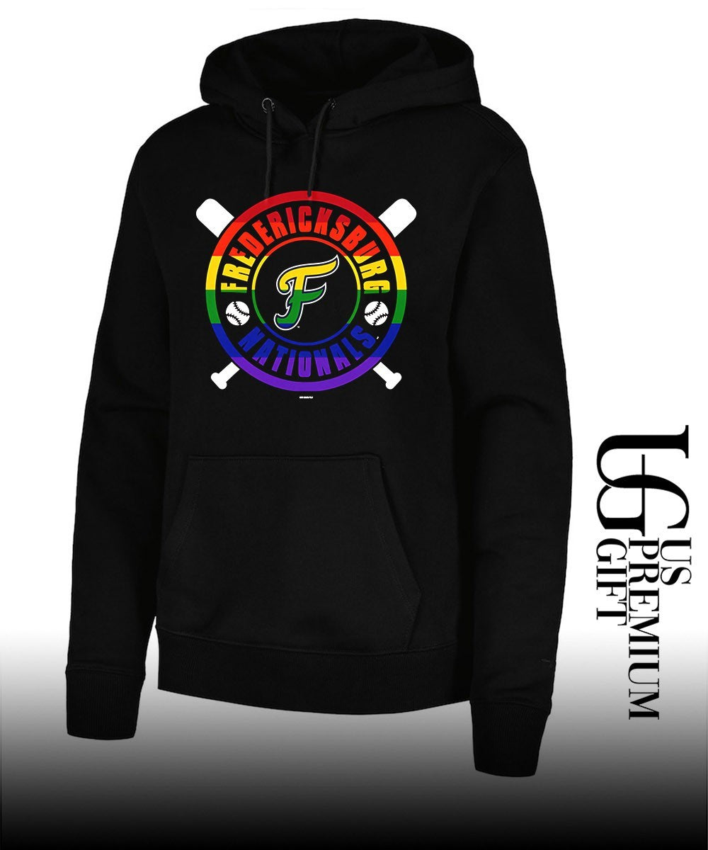 Fredericksburg Nationals 2026 pride logo T-shirt