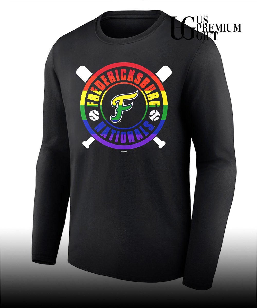 Fredericksburg Nationals 2026 pride logo T-shirt