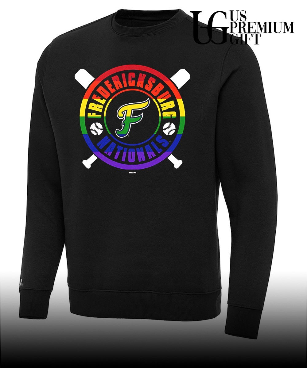 Fredericksburg Nationals 2026 pride logo T-shirt