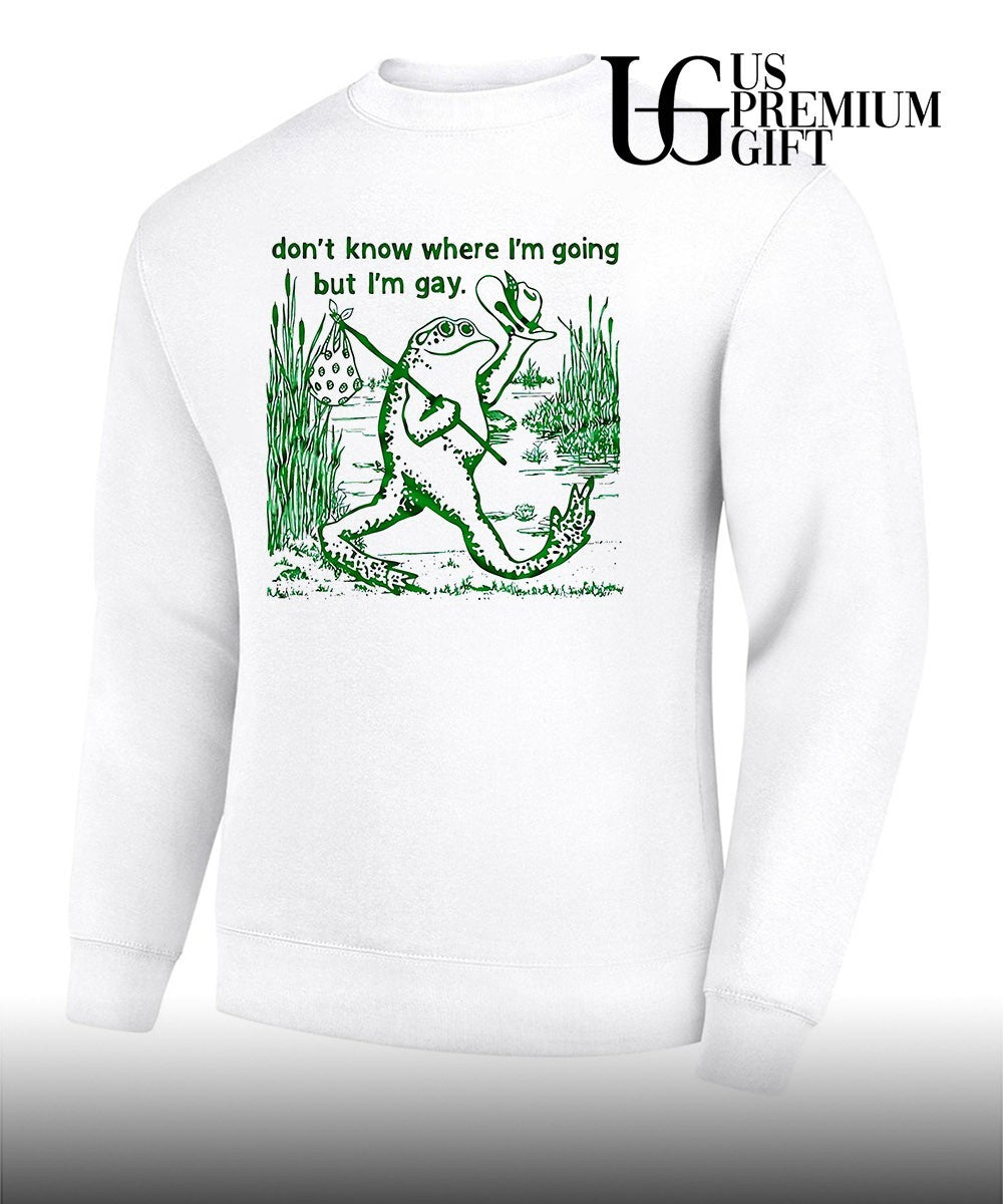Frog LGBT don’t know where I’m going but I’m Gay shirt