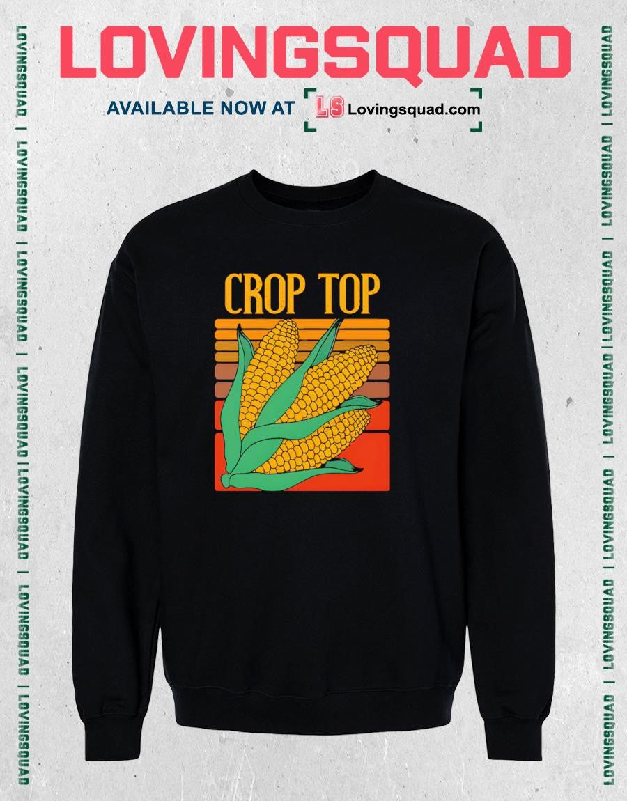 Funny Crop Top Corn T Shirt
