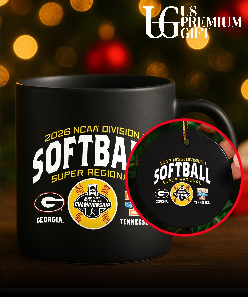 Georgia Bulldogs and Tennessee Volunteers 2026 NCAA Division I Softball Super Regionals shirt