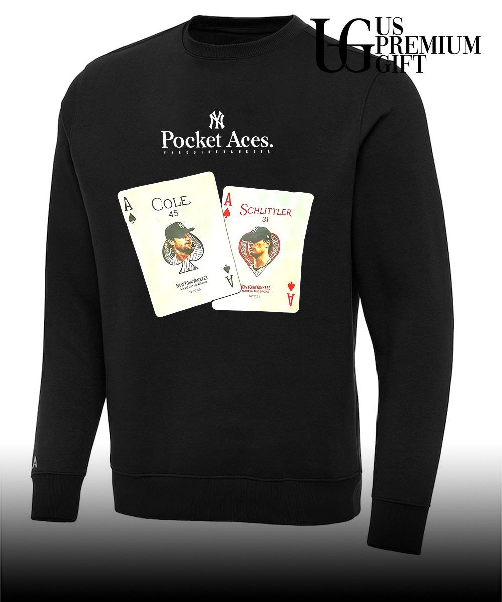 Gerrit Cole and Nick Schlittler New York Yankees Pocket Aces Fireside Yankees shirt