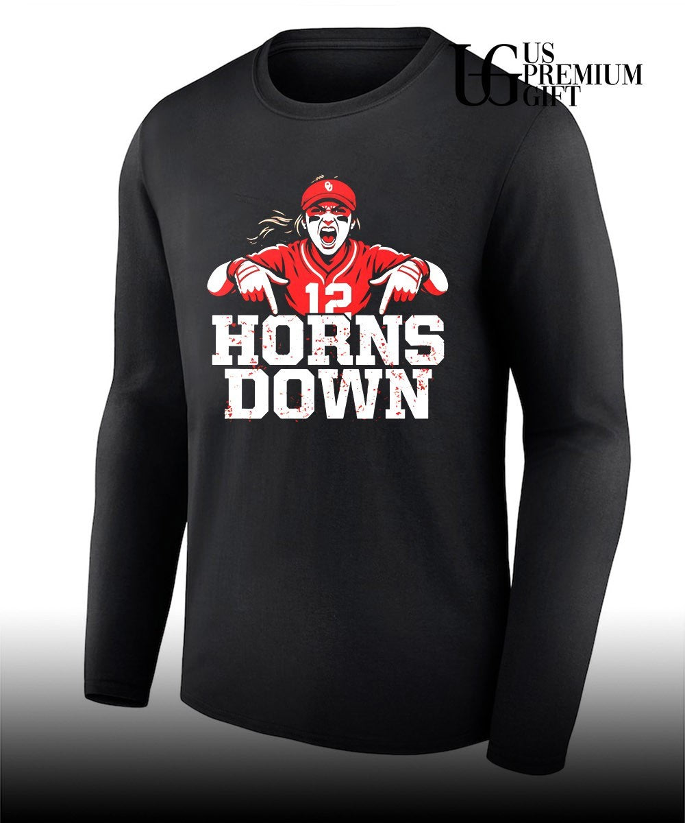 Girl Oklahoma Sooners Horns Down shirt