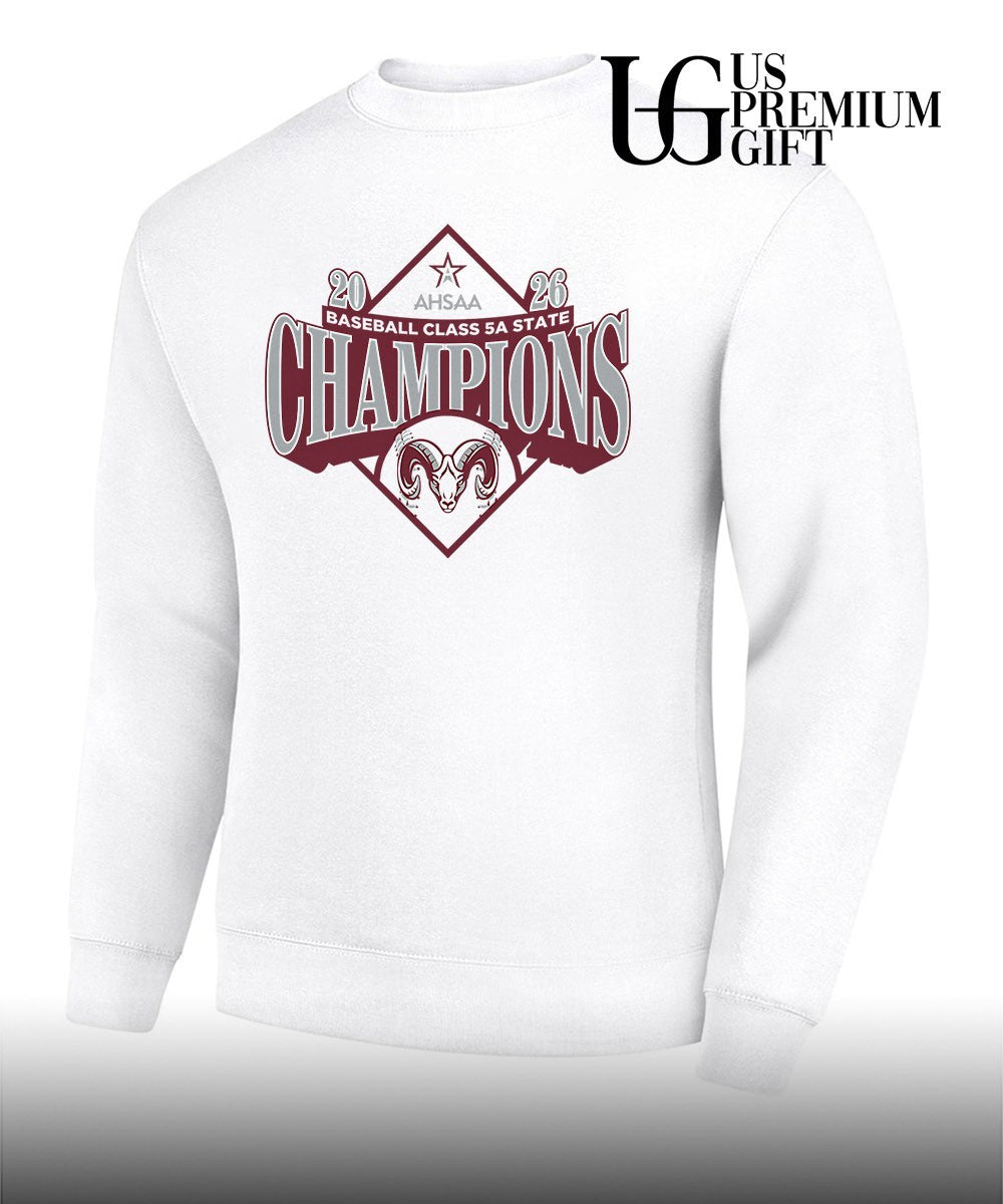 Gorham Rams 2026 AHSAA baseball class 5A State Champions T-shirt