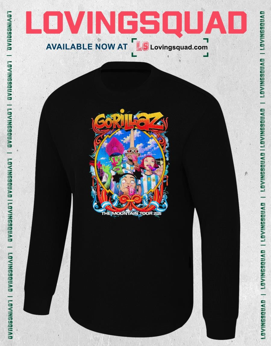 Gorillaz The Mountain Tour 2026 Shirt