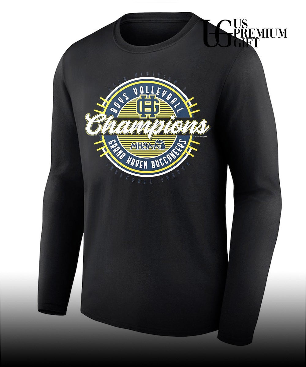 Grand Haven Buccaneers 2026 MHSAA Boys Volleyball Division 1 Champions shirt