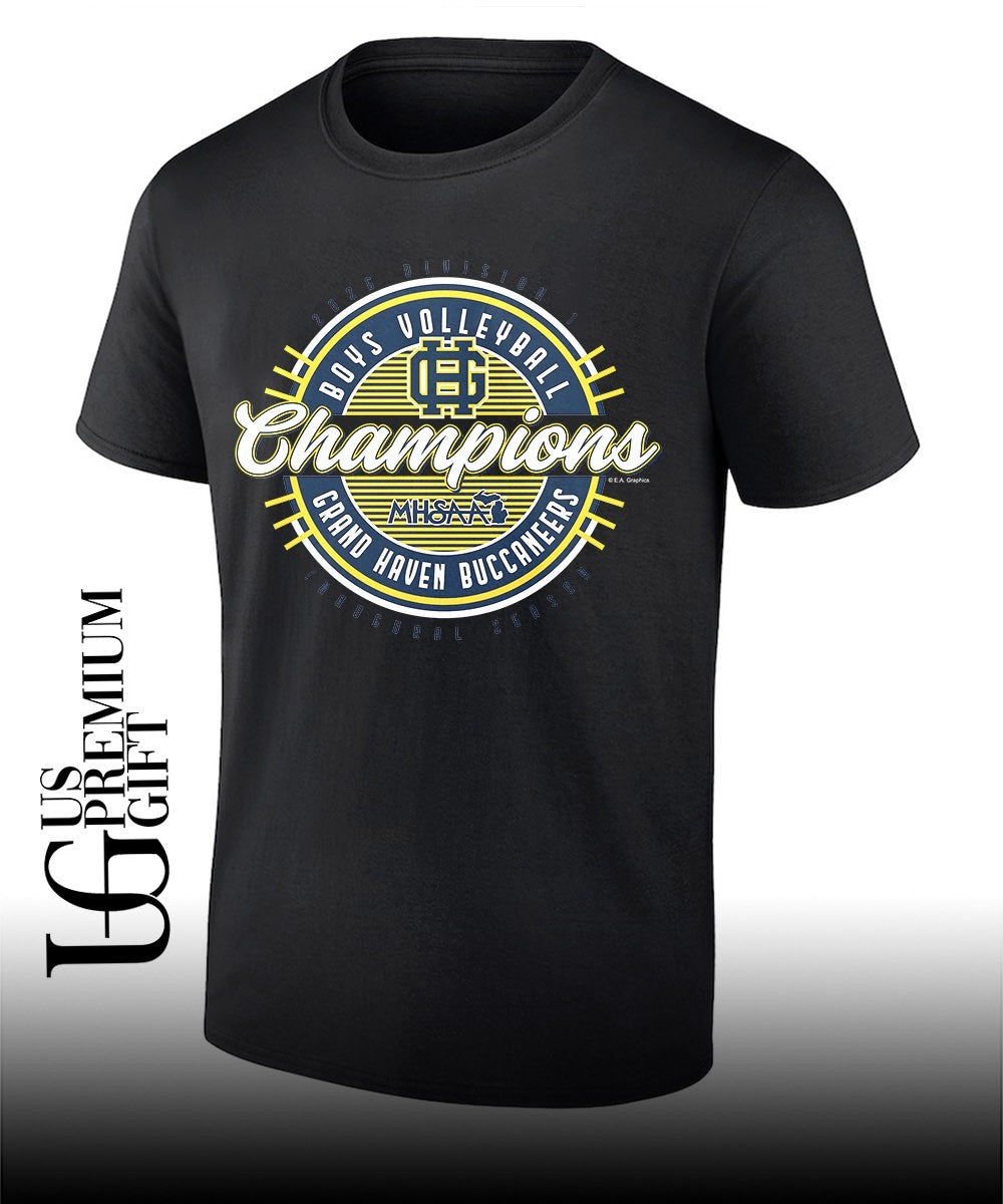 Grand Haven Buccaneers 2026 MHSAA Boys Volleyball Division 1 Champions shirt