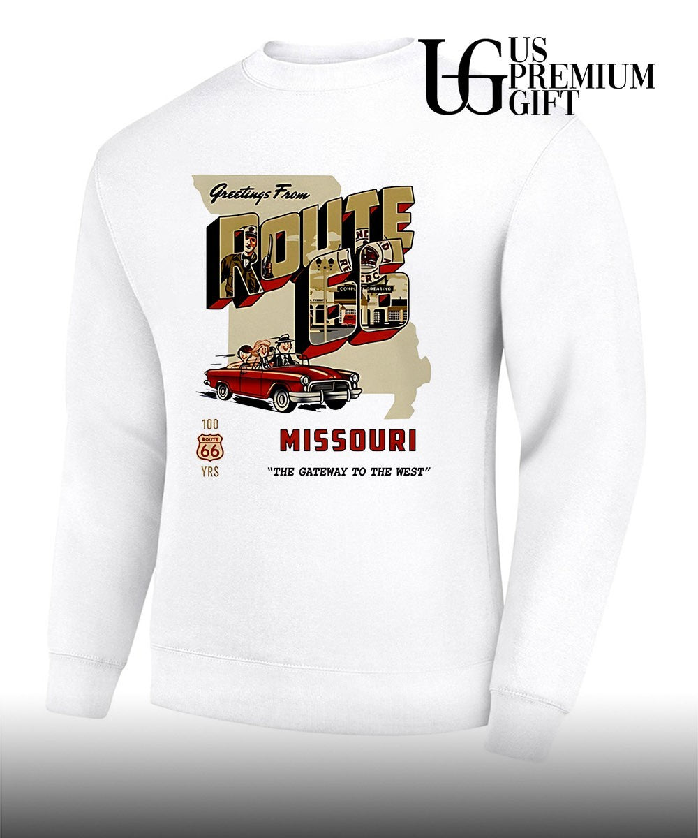 Greetings From Route 66 Missouri The Gateway To The West shirt