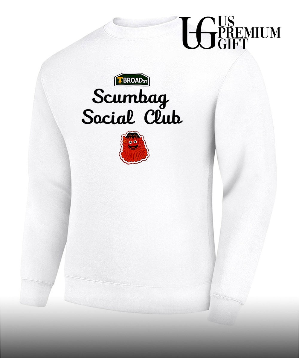 Gritty Broad street scumbag social club Philadelphia Flyers shirt