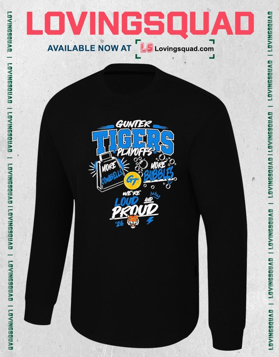 Gunter Tigers Loud and Proud football playoff shirt