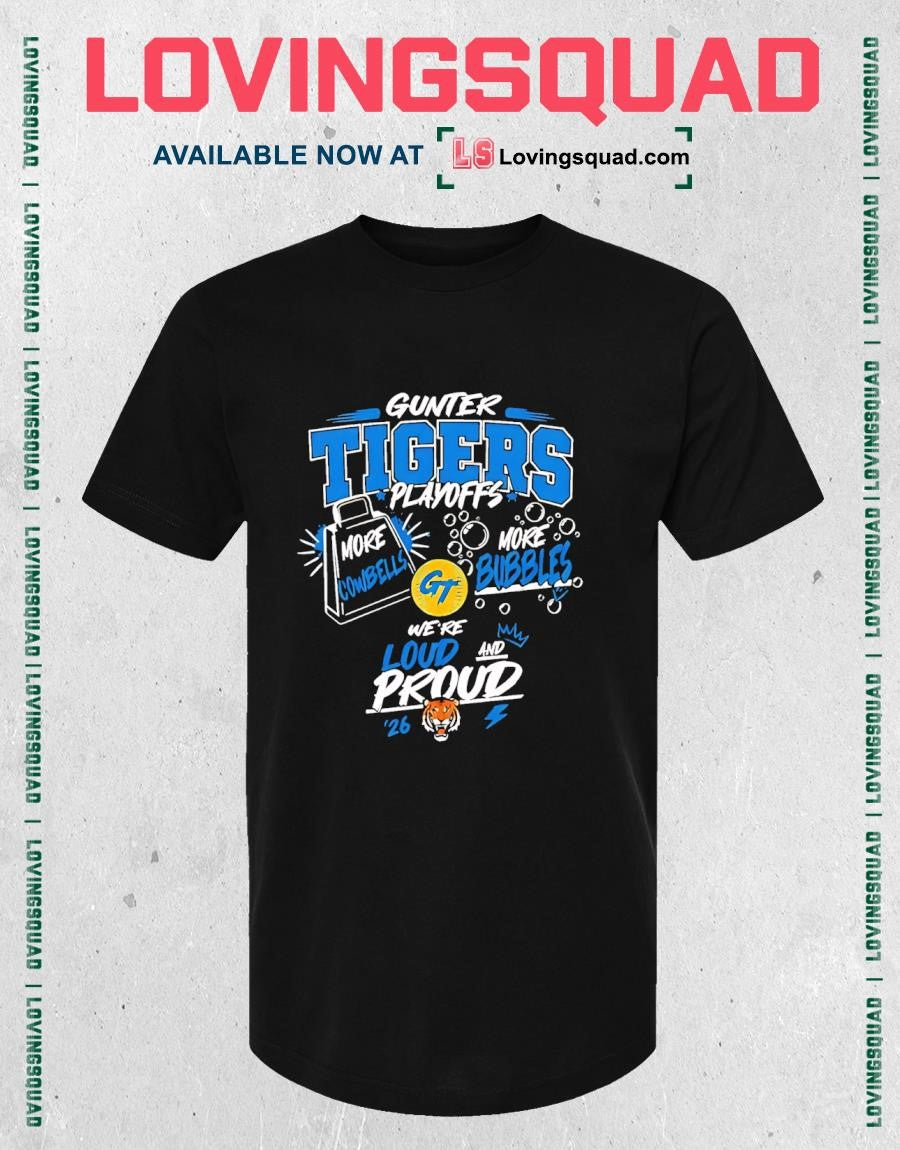 Gunter Tigers Loud and Proud football playoff shirt