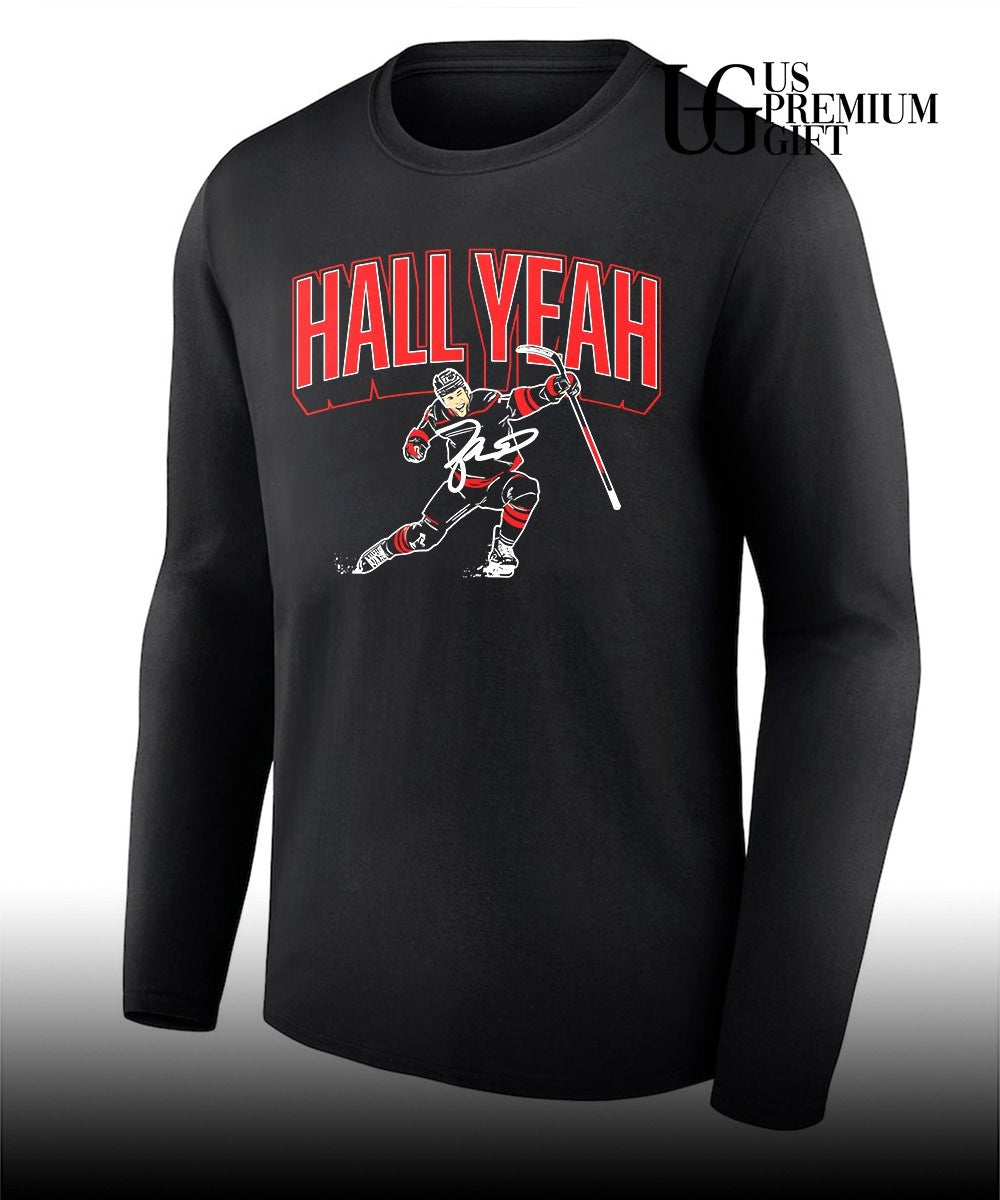 Hall Yeah Taylor Hall Carolina Hurricanes hockey signature shirt