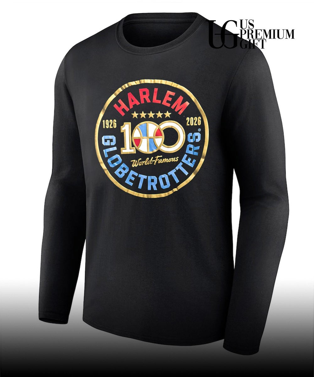 Harlem Globetrotters 100 Years World Famous 1926-2026 logo shirt