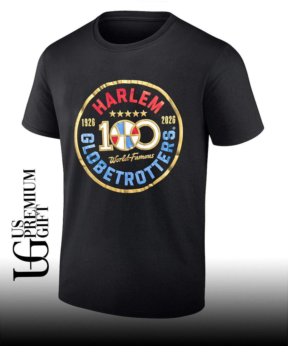 Harlem Globetrotters 100 Years World Famous 1926-2026 logo shirt