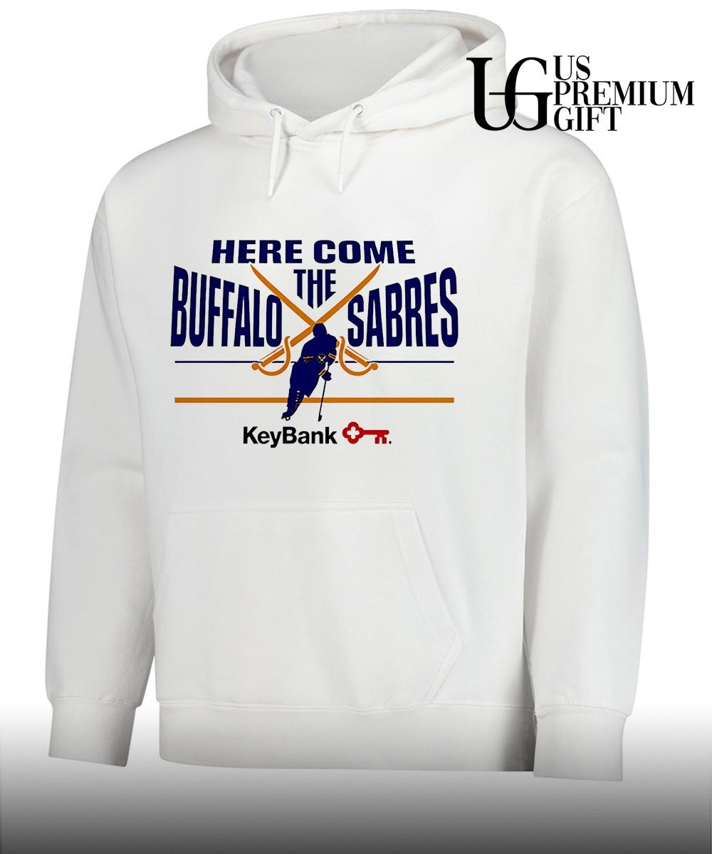 Here Come The Buffalo Sabres hockey 2026 Keybank shirt