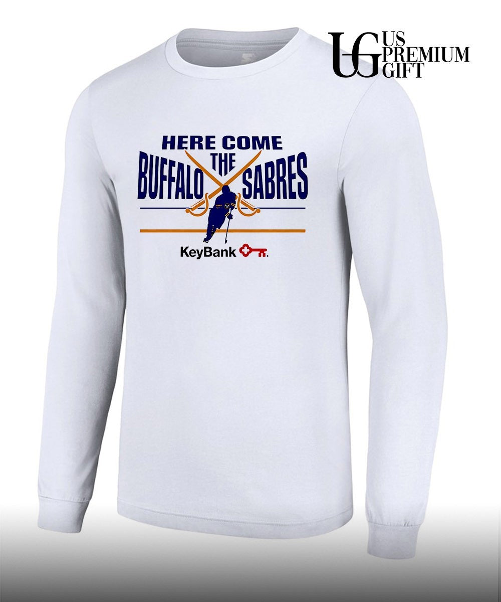 Here Come The Buffalo Sabres hockey 2026 Keybank shirt