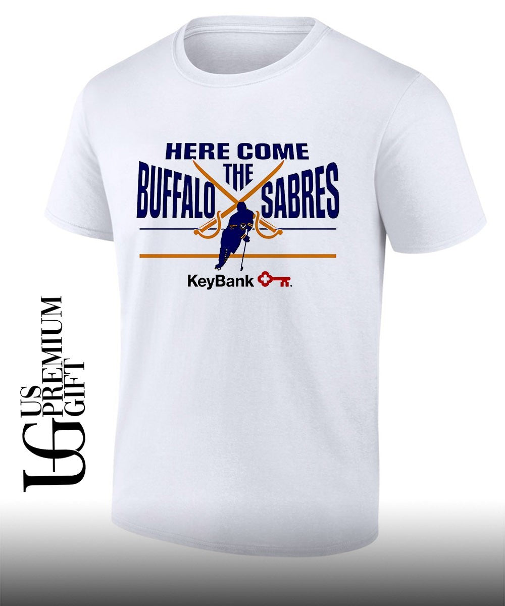 Here Come The Buffalo Sabres hockey 2026 Keybank shirt