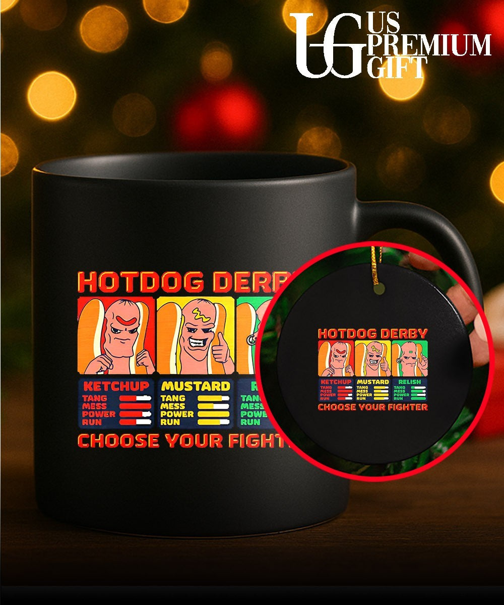Hotdog derby choose your fighter shirt