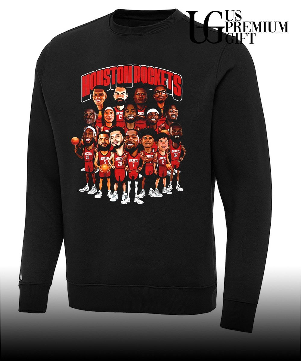 Houston Rockets NBA 2026 Playoffs caricatures shirt